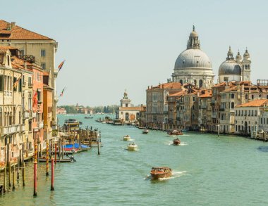    İtalya. Venedik. Grand Canal görünümünü.