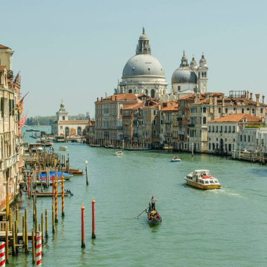 16.04.2019. İtalya. Venedik. Büyük Kanal Görünümü.