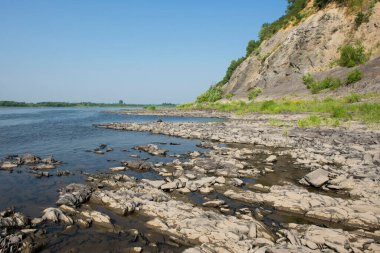 ..  . - Rusya. Tomsk bölgesi. Mavi Uçurumun Manzarası.   .  ..  .    .    .