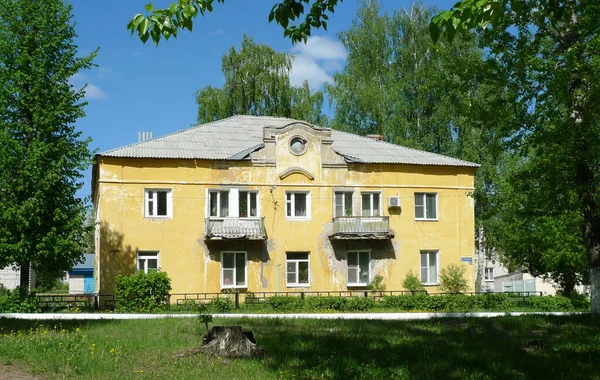 2017 Rússia Nizhny Novgorod Casa Tijolo Rua Fedoseenko — Fotografia de Stock