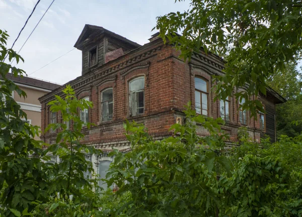 2017 Rusia Nizhny Novgorod Foto Una Casa Antigua — Foto de Stock