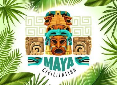 Maya Civilization Horizontal Poster clipart