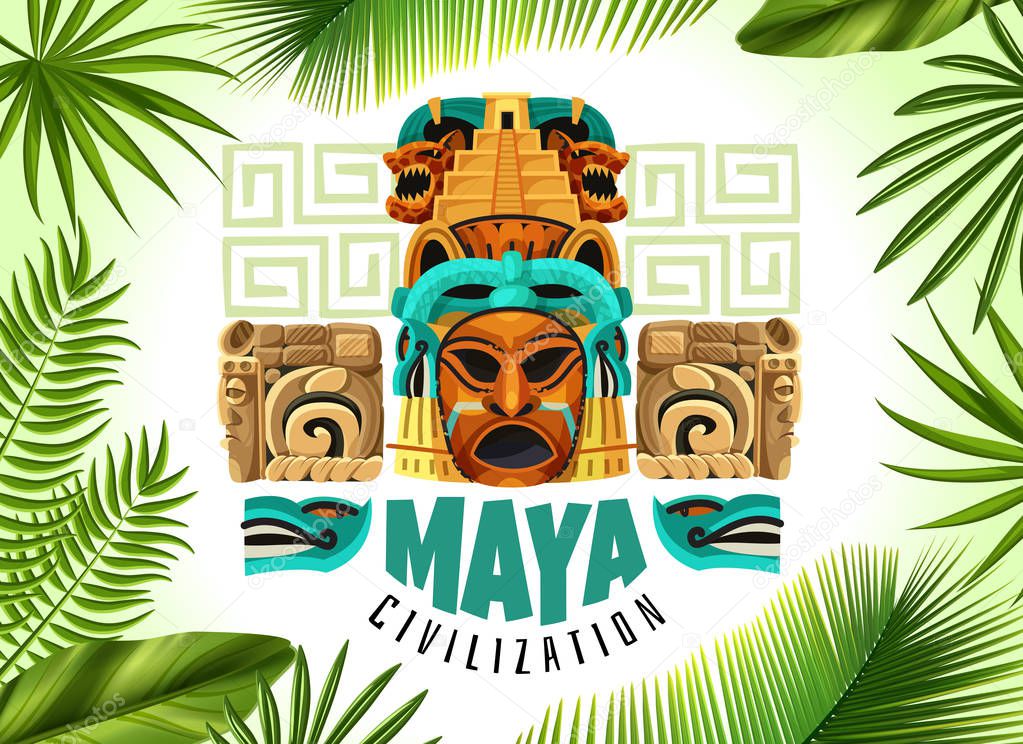 Maya Civilization Horizontal Poster