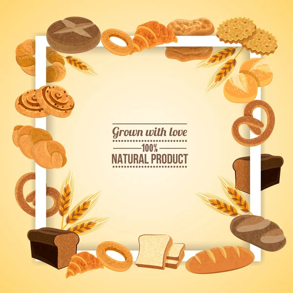 Ilustrasi Bread Frame - Stok Vektor