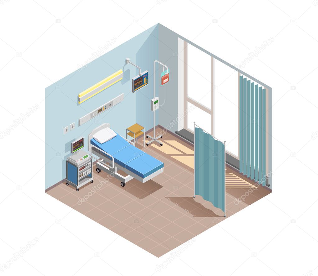 Resuscitation Room Isometric Composition