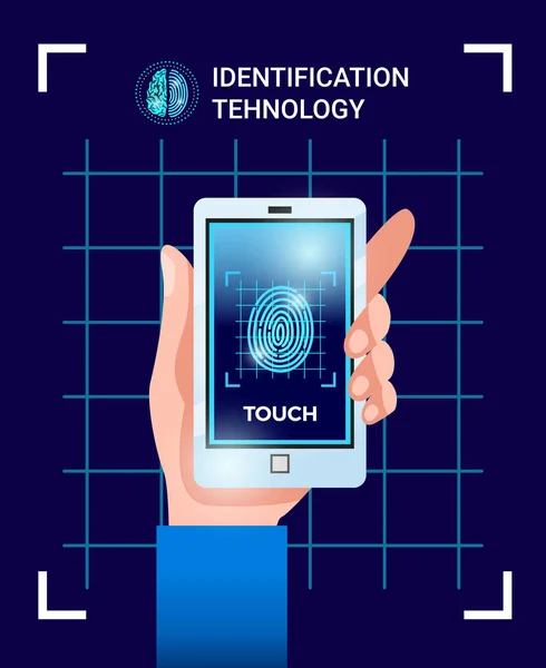 Identification Technologies Poster — Stock Vector