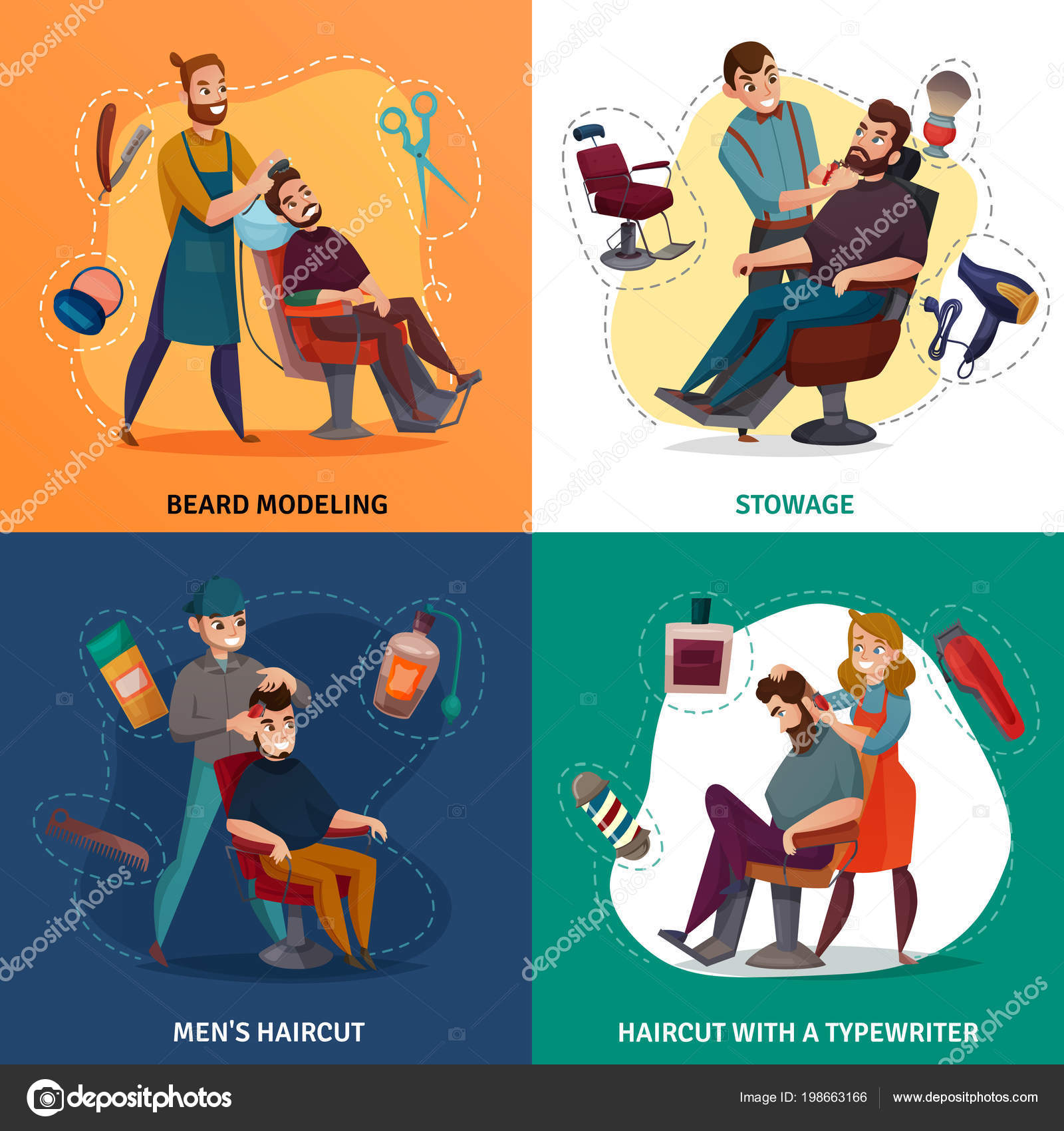 Estilista caricatura imágenes de stock de arte vectorial | Depositphotos Estilista caricatura imágenes de stock de arte vectorial | Depositphotos