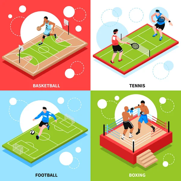 Concepto de anillo de campo de pista deportiva — Vector de stock