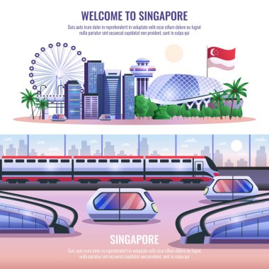 Singapur yatay Banner