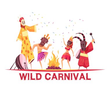 Karnaval parti Illustation