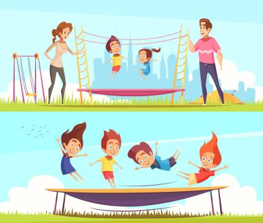 Aile konumlar afiş koleksiyonu