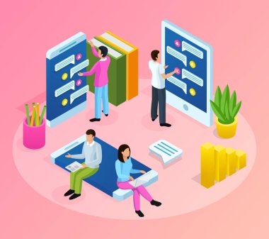 Neo Kütüphane izometrik kompozisyon