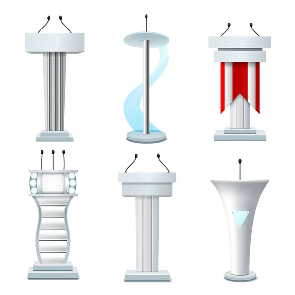 Realistické Tribuni sada — Stockový vektor