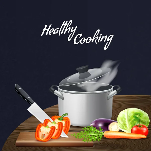 Küchengeräte Gemüse Illustration — Stockvektor