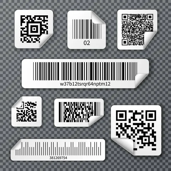 QR kodları çıkartmaları kümesi Bar