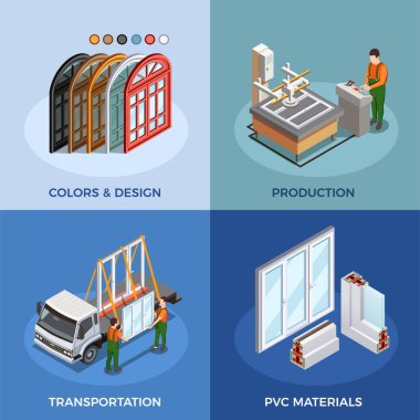 PVC Windows izometrik kavramı