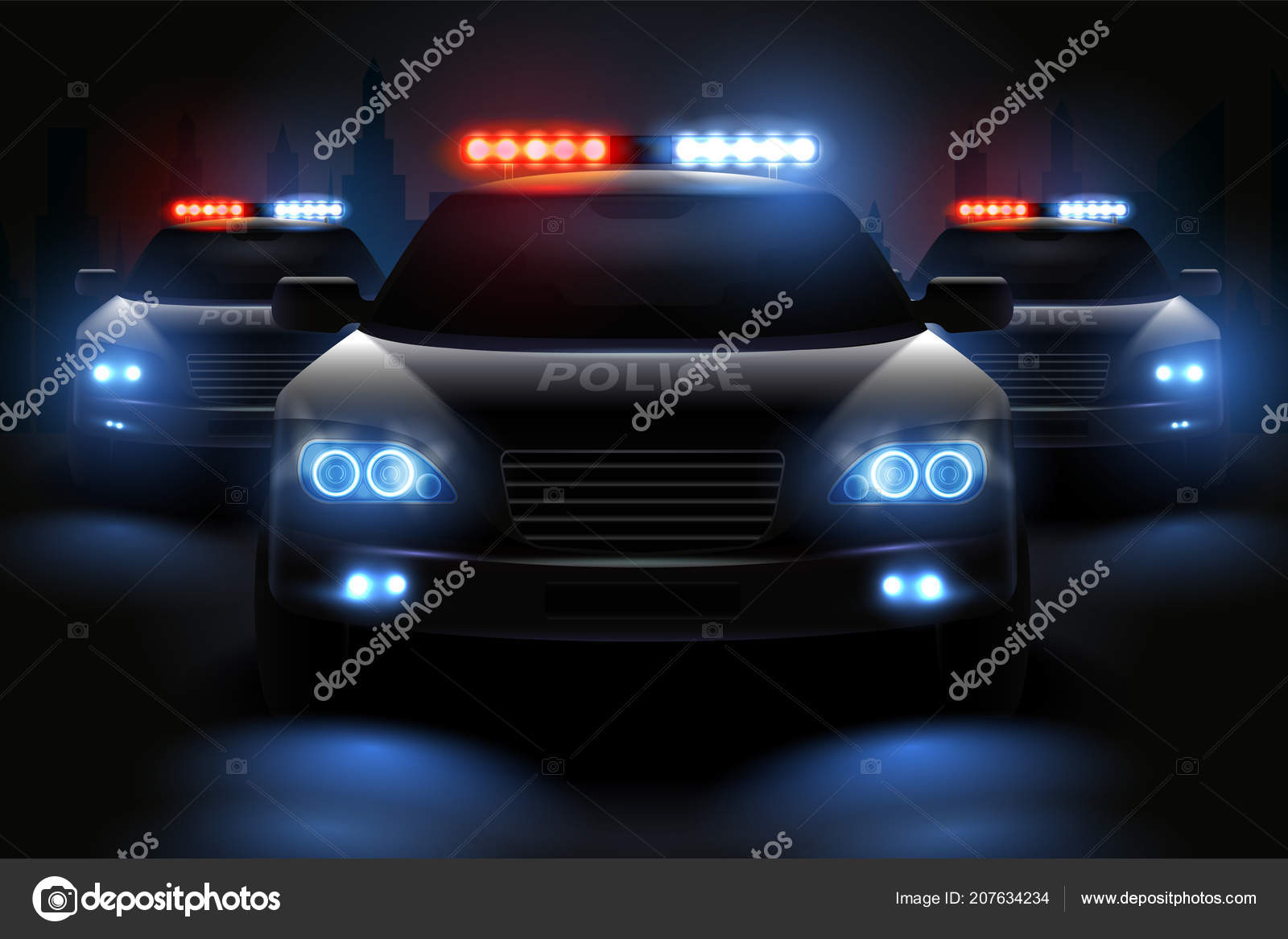 police car light bar