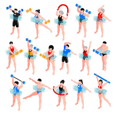 Aqua aerobik izometrik Set