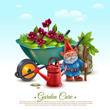 Garden Maintenance Composition clipart