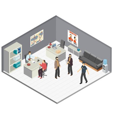 Hukuk Adaleti Isometric Bileşimi 