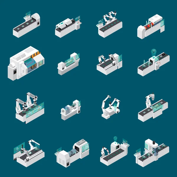 Conjunto futuro médico robótico —  Vetores de Stock