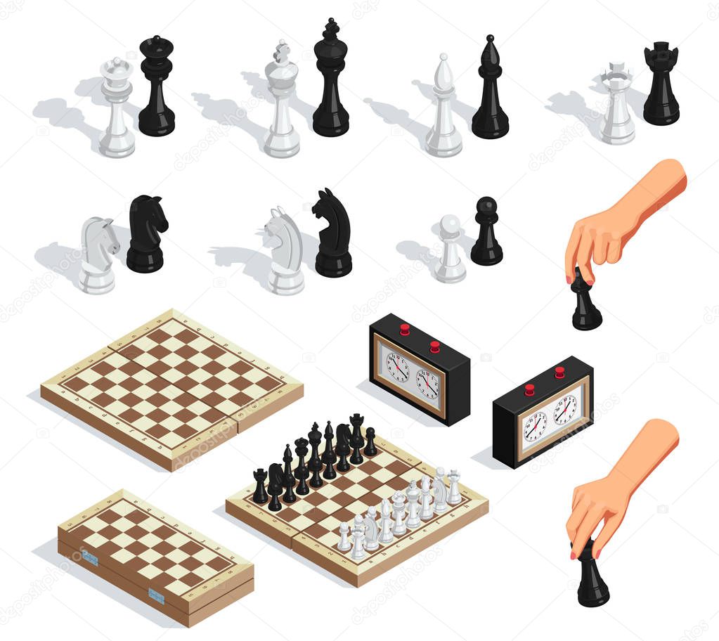 Chess Isometric Set 