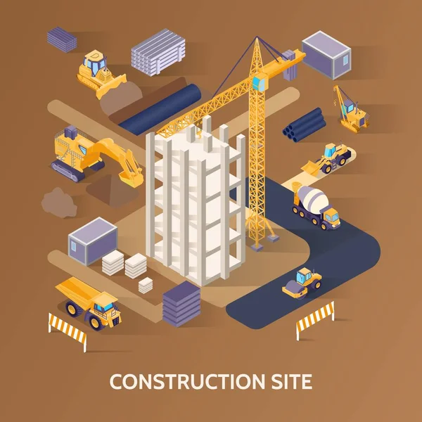 Concepto de obra — Archivo Imágenes Vectoriales