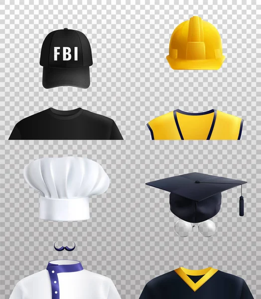 Different Professions Hats Set