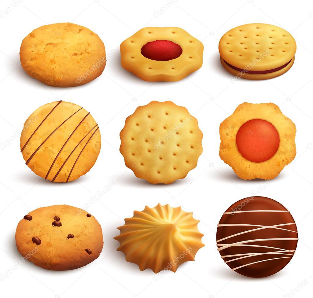 Cookies Realistic Set