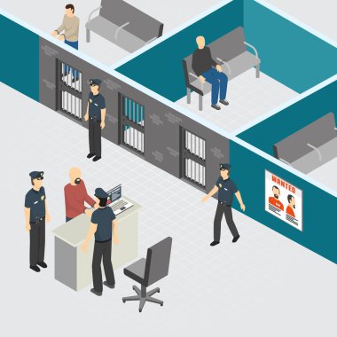 Hukuk Adaleti Isometric Bileşimi 