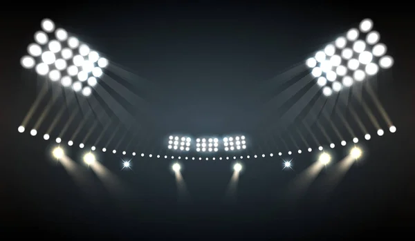 Stadion oświetlenie tła — Wektor stockowy