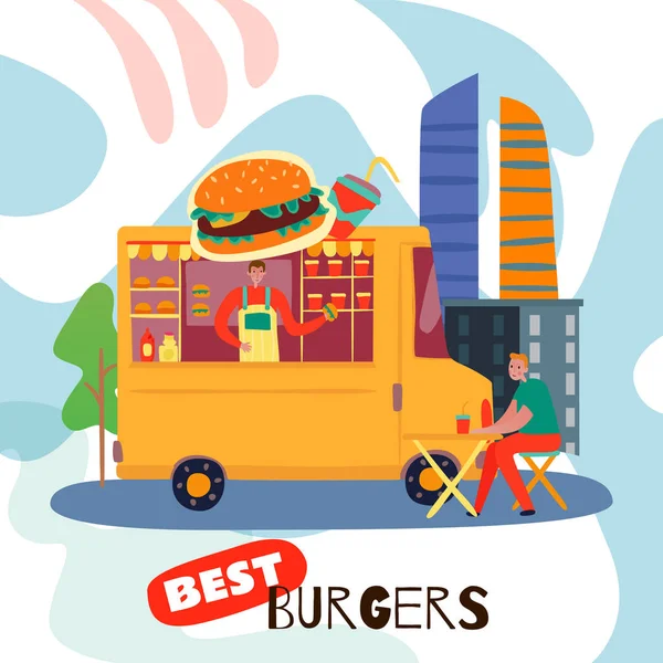 Bestes Burger-Konzept — Stockvektor