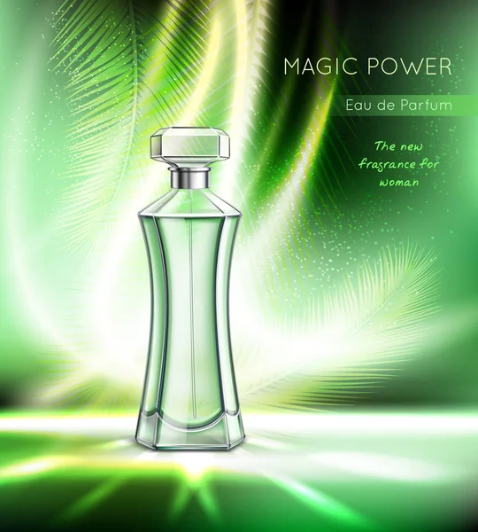Realistické plakát reklamní parfém — Stockový vektor
