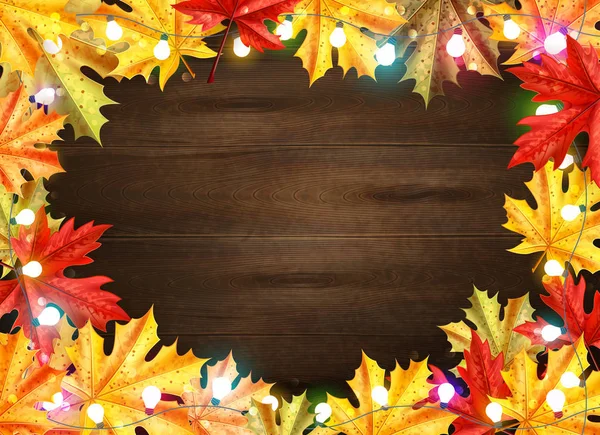 Thanksgiving Day stijlvolle Frame — Stockvector