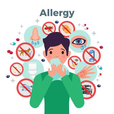Allergy Concept Illustration clipart