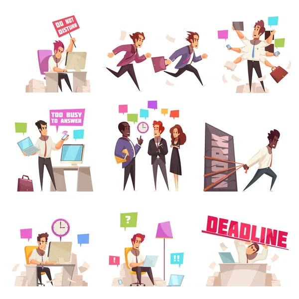 Business People Set — Stock Vector