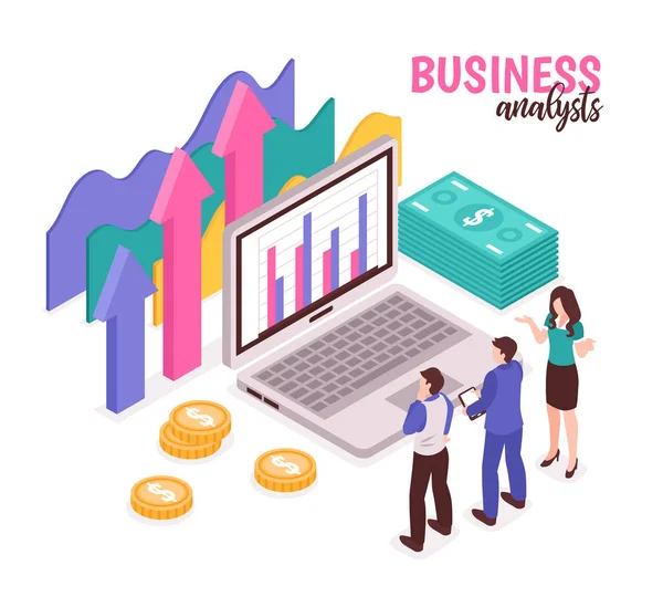 Obchodní analytik složení — Stockový vektor