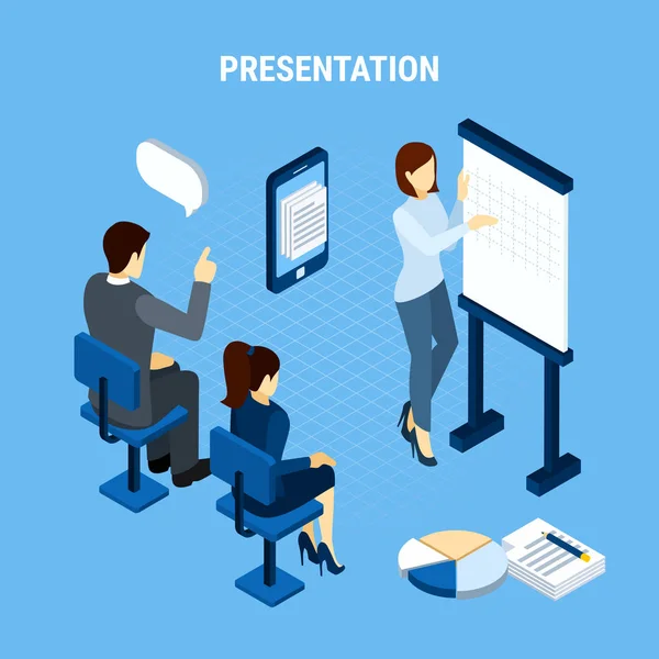 Business Idea Presentation Background — Stock Vector