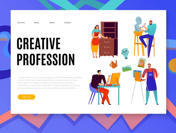 Creative Professions Web Banner