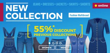 Denim giyim Web Banner