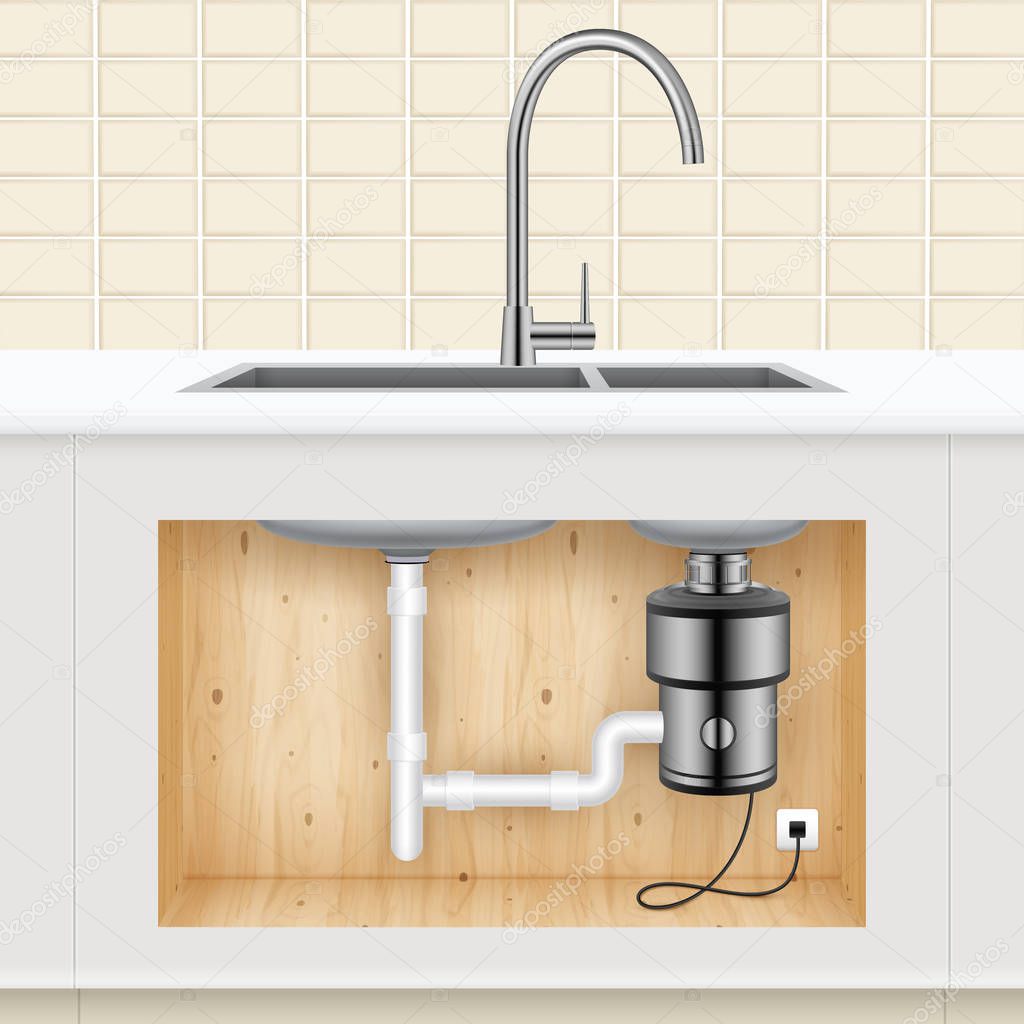 Kitchen Sink Food Waste Disposer 