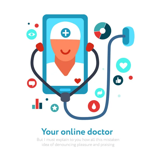 Ilustração Médica Online — Vetor de Stock