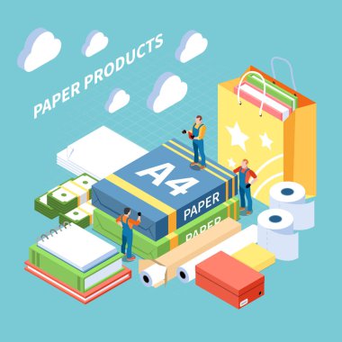 Paper Production Concept clipart