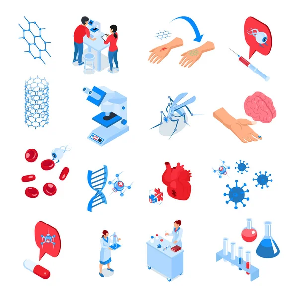 Conjunto de ícones de laboratórios de pesquisa —  Vetores de Stock