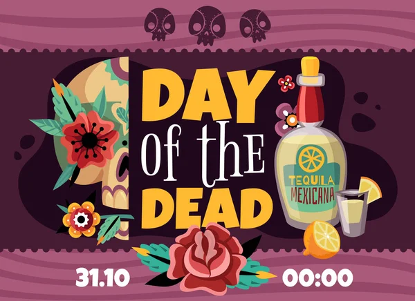 Dood dag aankondiging Poster — Stockvector