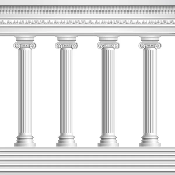 Реалистичные антикварные колонны — стоковый вектор