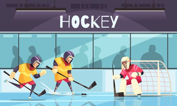 Sfondo hockey su ghiaccio — Vettoriale Stock