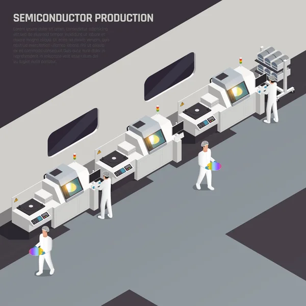 半導体製造等尺性背景 — ストックベクタ