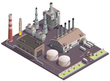 Endüstriyel Fabrika Site kompozisyon