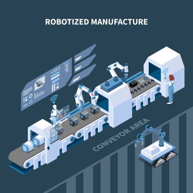İzometrik kompozisyon imalat robotized